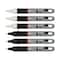 Mighty Marker FM-43 Mighty Marker, Flomaster Autobody & Glass, White, Black, 6PK 60243 - alternate 1